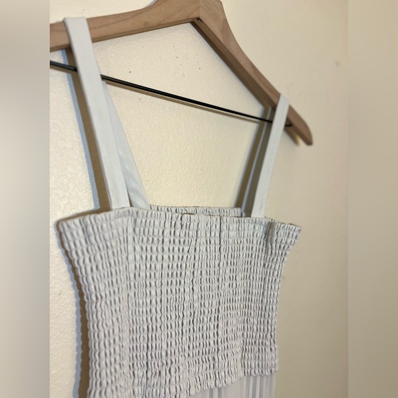 Proenza Schouler Dress - Women’s 4 White - Pleats Midi Faux Leather - Picture 4 of 11